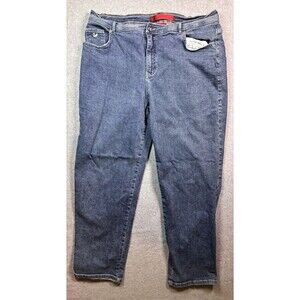 Gloria‎ Vanderbilt Women’s Plus Size 18W Stretch Blue Jeans 38x29 Mom Jeans